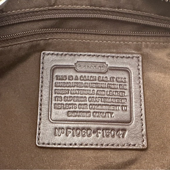 Coach Soho Pleated Signature NS Tote Shoulder Handbag, # F1060 - F15047 - Picture 8 of 8